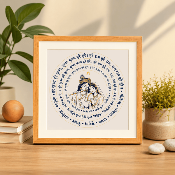 The Premium canvas Devotion Hare Krishna Spiritual Mantra wall art